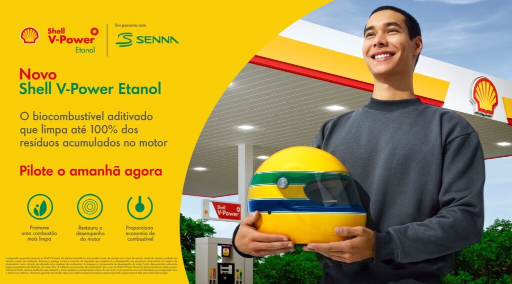 Raízen e marca Senna anunciam chegada do novo Shell V-Power Etanol no mercado