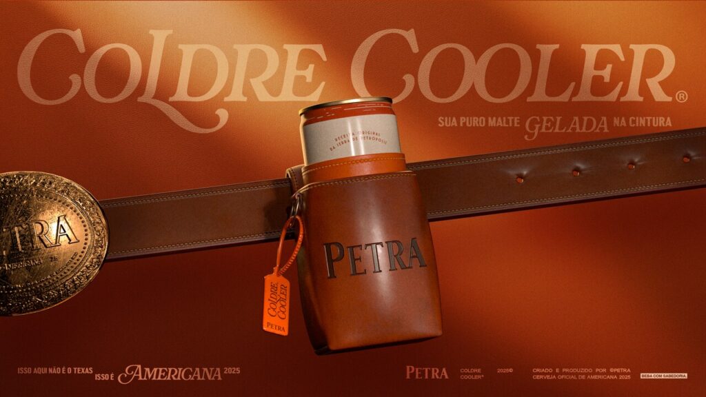 Petra leva COLDre Cooler para a Festa de Americana e garante puro malte gelada na cintura do público