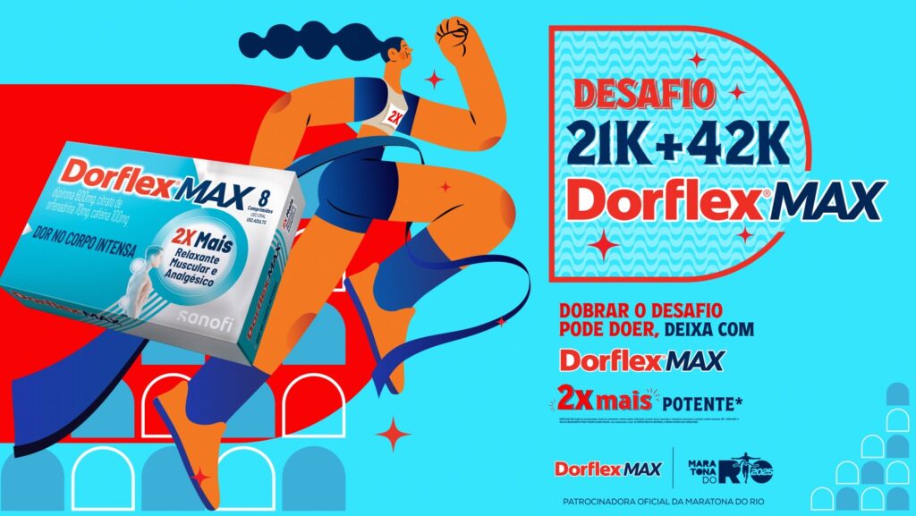 Dorflex MAX desafia os limites dos atletas com mais um ano de patrocínio oficial da Maratona do Rio