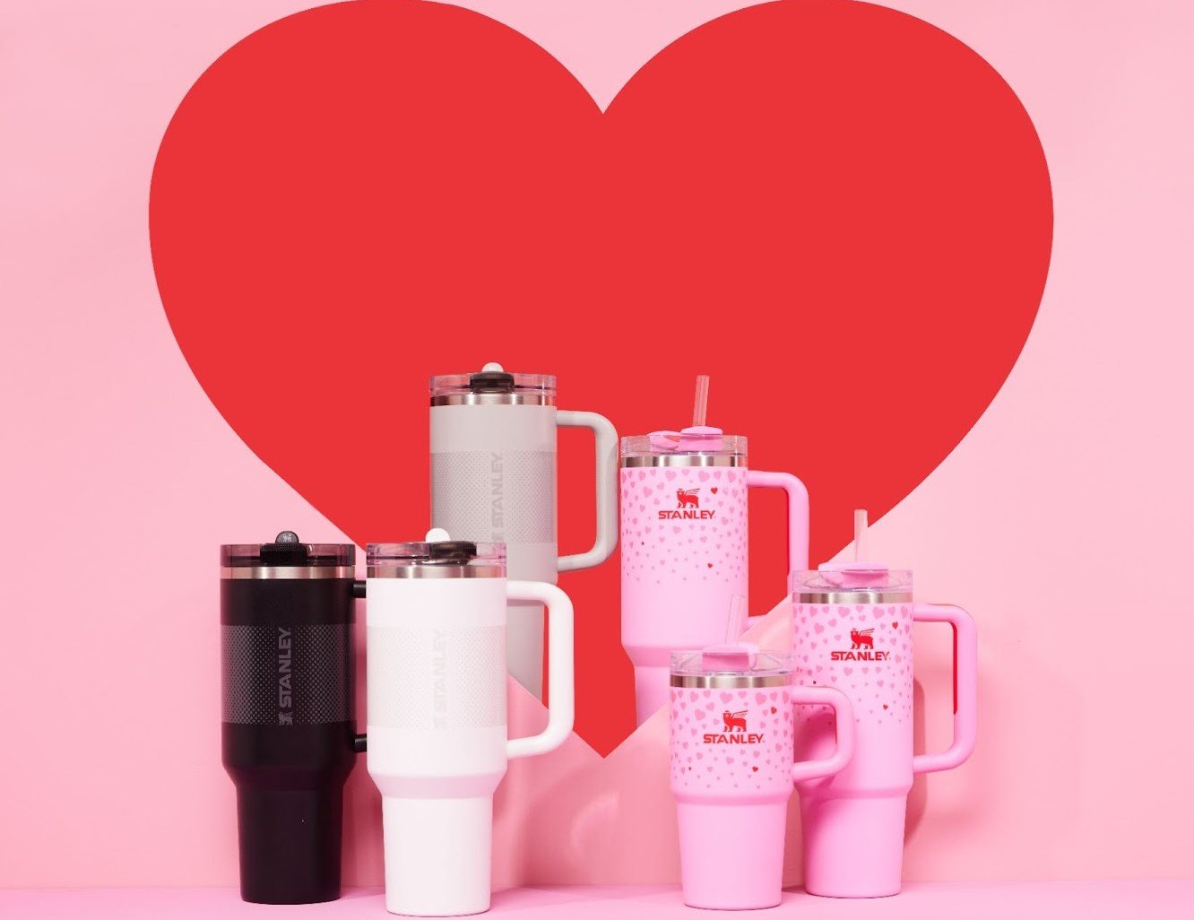 【雪のリス】38-kT Stanley Sweethearts 1,18l De Capacidade Com Quencher Térmico Copo Edition Limited Valentine ライト・ランタン