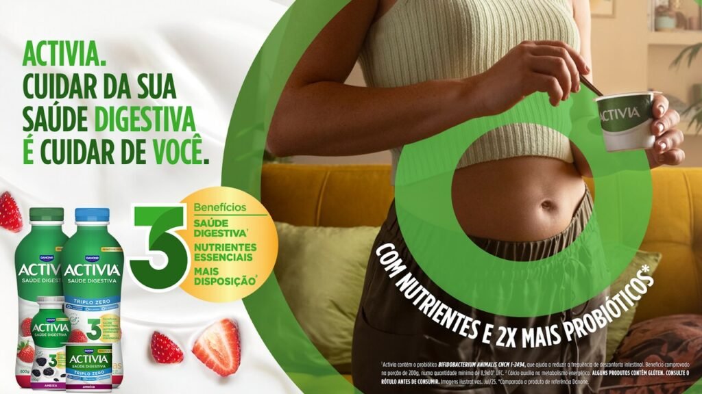 Activia relança a marca com foco em saúde digestiva e autocuidado simples