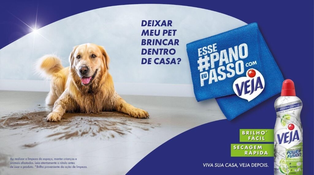 Nova campanha da Veja transforma “passar pano” em símbolo de liberdade