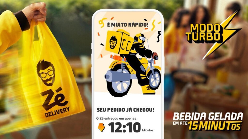 Novo Modo Turbo do Zé Delivery promete bebidas em até 15 minutos em todo o Brasil