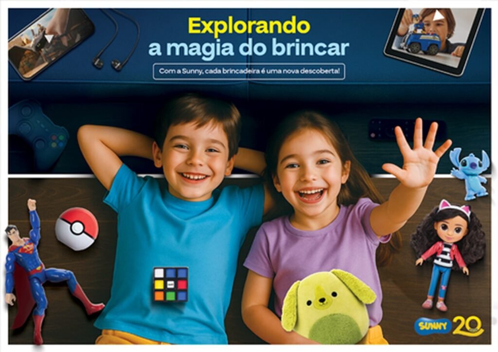 Sunny Brinquedos projeta 40% do faturamento anual no Dia das Crianças 2025