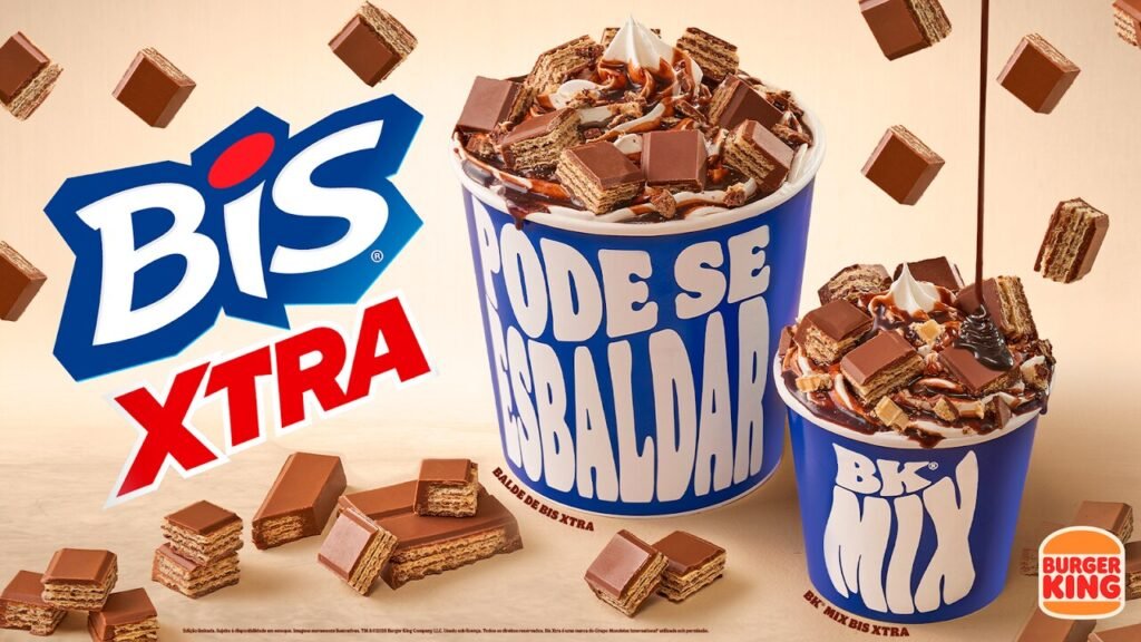 Burger King apresenta BK Mix Bis Xtra e Baldão de Bis Xtra em parceria com Bis