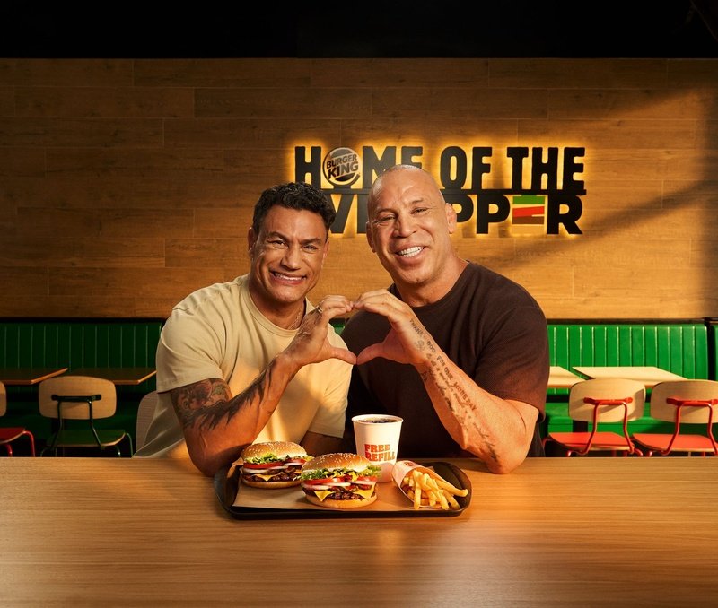 “A porrada já comeu, agora quem come é você”: Popó e Wanderlei estrelam nova campanha do Burger King