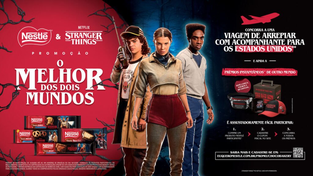 Nestlé lança promoção com Stranger Things e sorteia viagem aos Estados Unidos