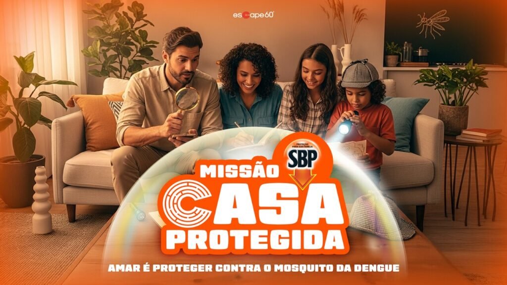 Escape 60’ e SBP criam experiência gamificada sobre proteção contra mosquitos no Villa-Lobos