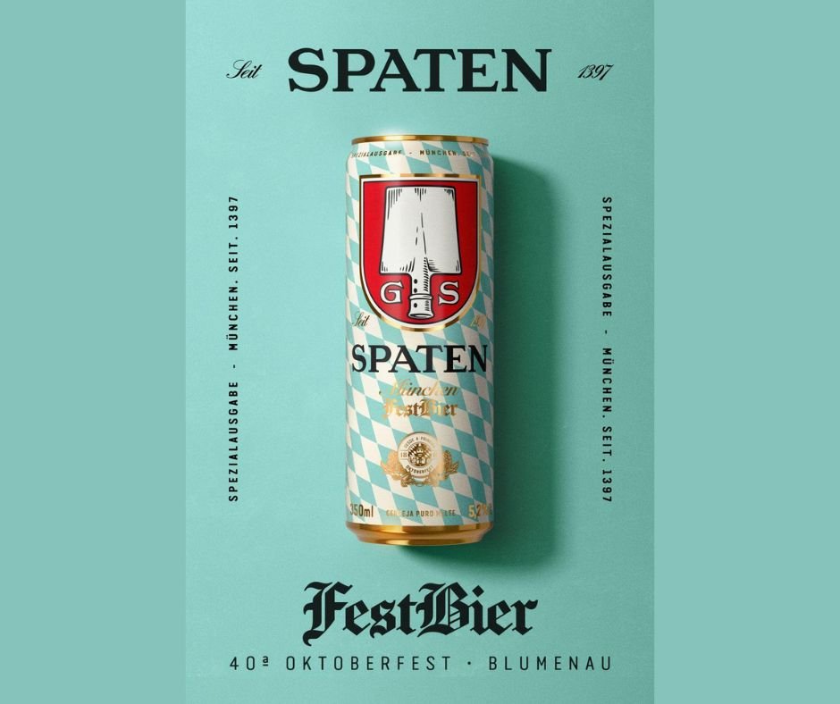 Spaten lança rótulo especial para celebrar os 40 anos da Oktoberfest de Blumenau