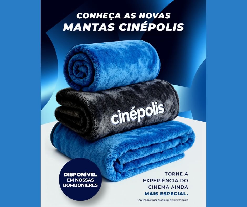 Nova manta da Cinépolis chega aos cinemas com foco em bem-estar do público