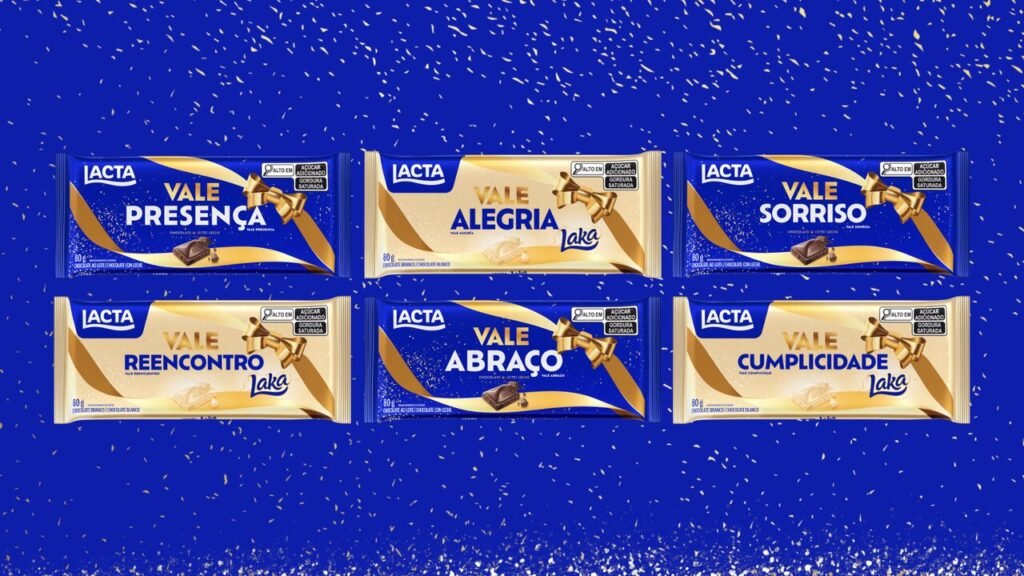 Lacta lança embalagens "Vale-Presença" e reforça conexão afetiva no fim de ano