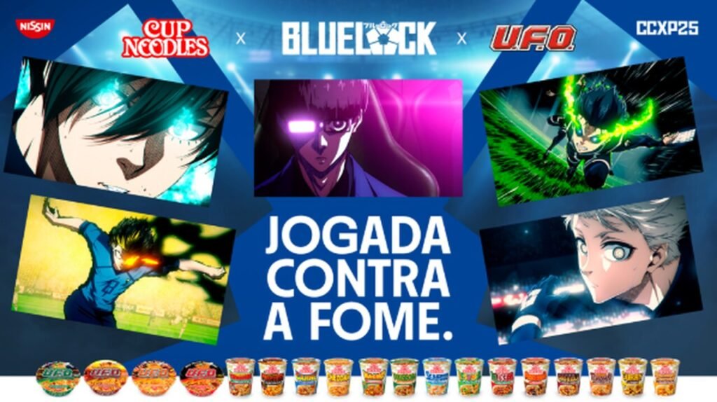 Parceria entre Nissin e "Blue Lock" marca presença na CCXP25