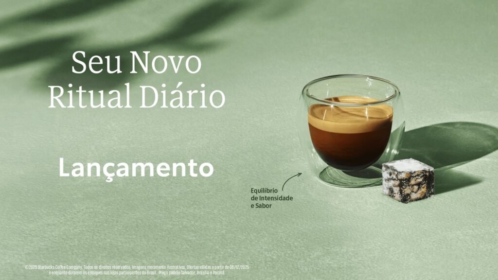 Starbucks lança novo espresso e oferece promoção de Espresso em Dobro