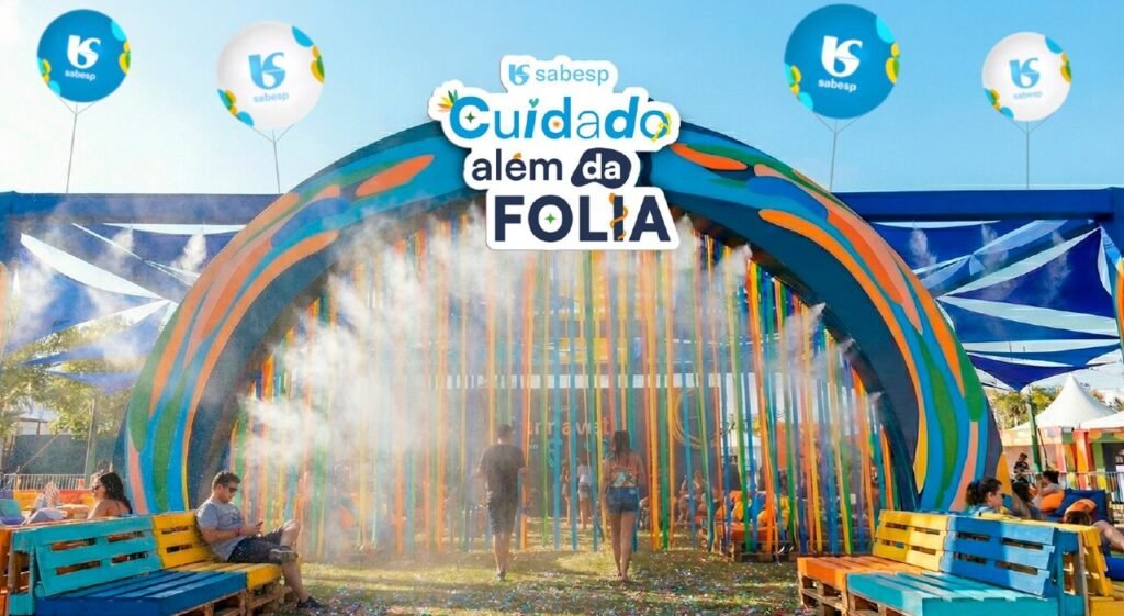 Sabesp instala Oásis com água, banheiros e área de descanso no carnaval de rua de São Paulo