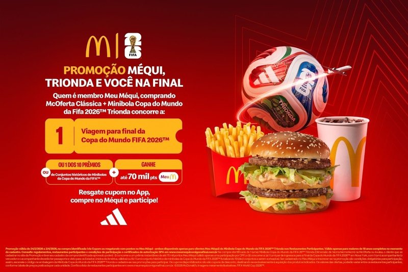 McDonald's lança promoção que leva clientes à final da Copa do Mundo 2026