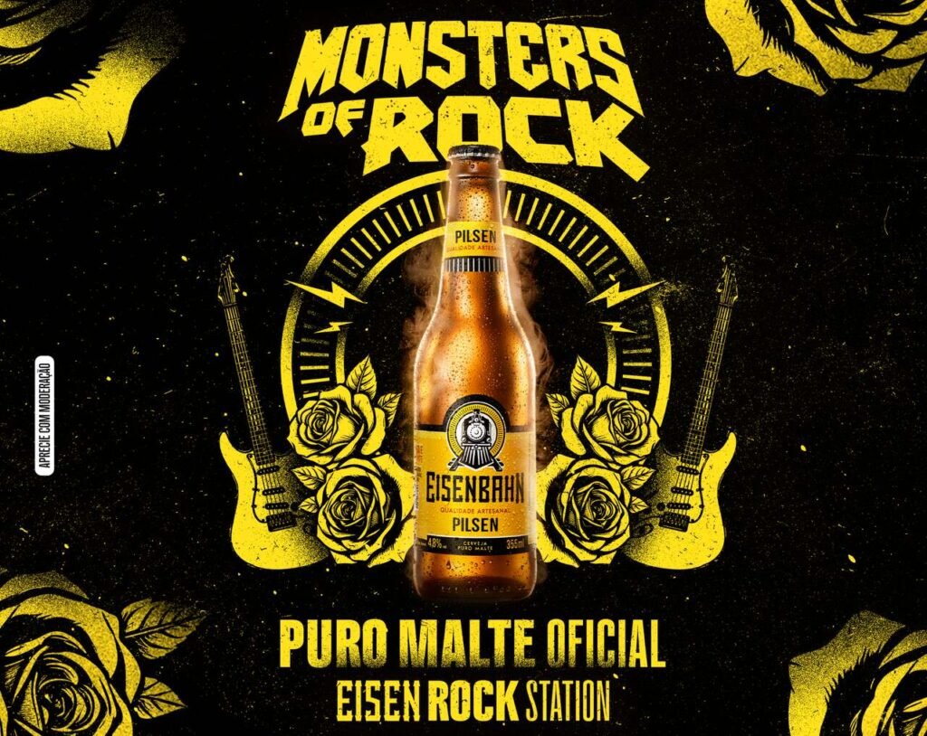 Eisenbahn ativa fãs com promoções e experiências no Monsters of Rock