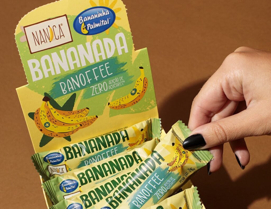 Nanica Brasil entra no mercado de snacks com barrinha inspirada em banoffee