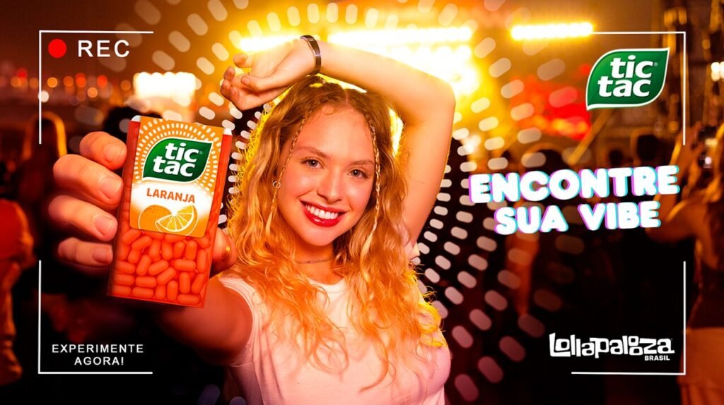 Tic Tac lança produto e cria experiência imersiva no Lollapalooza Brasil 2026