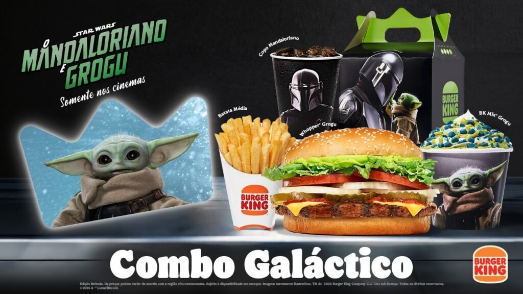 Burger King apresenta combo inspirado em O Mandaloriano e Grogu