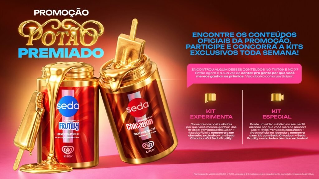 Potão Premiado: Seda distribui kits exclusivos em ação no TikTok e X