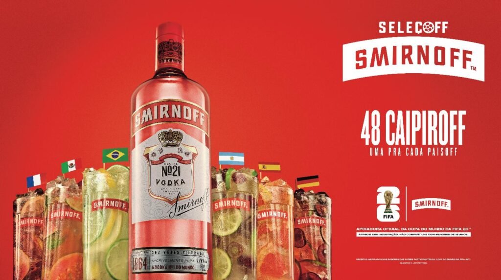 Smirnoff lança Seleçoff com 48 caipiroskas para a Copa do Mundo