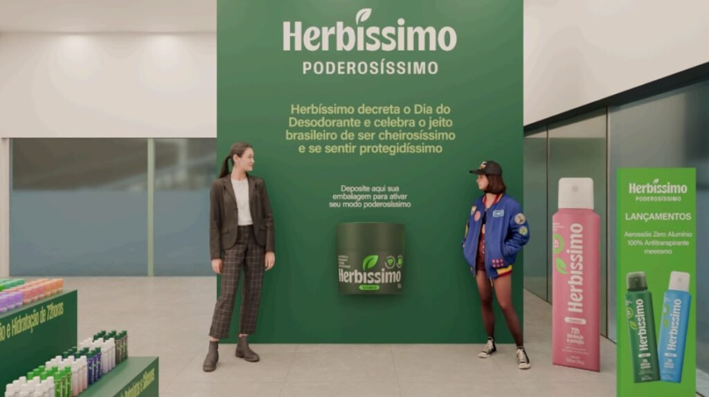 Herbíssimo promove ação na Avenida Paulista para o Dia do Desodorante