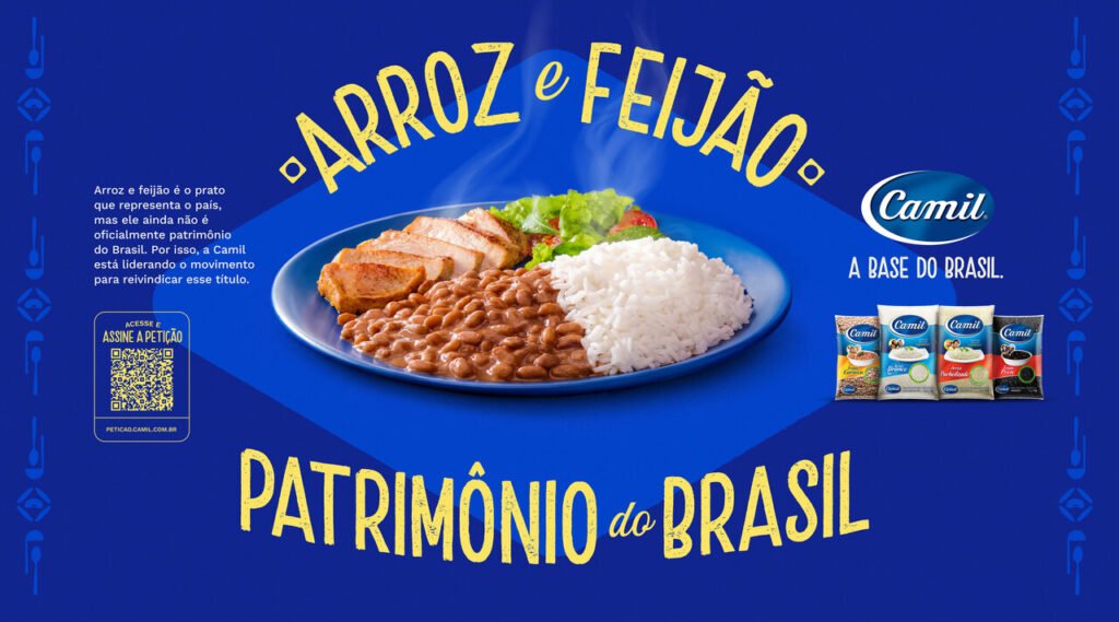 Camil lança campanha para transformar arroz e feijão em patrimônio nacional