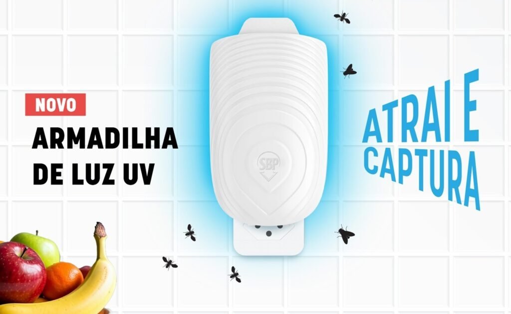 SBP lança armadilha de luz UV para controle de moscas em ambientes domésticos