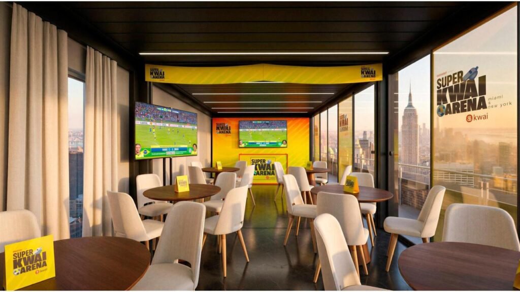 Kwai Arena, projeto desenvolvido em parceria com o Kwai for Business e a agência Samy