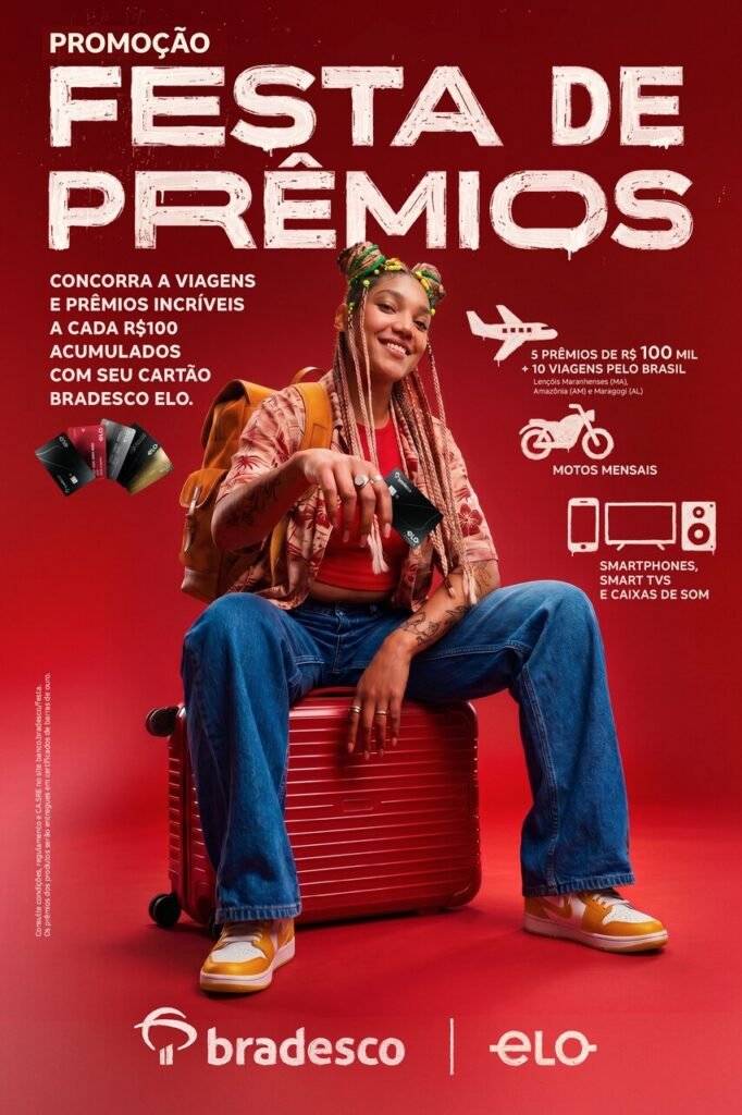 Bradesco e Elo lançam promoção com viagens pelo Brasil, prêmios em dinheiro e sorteios semanais