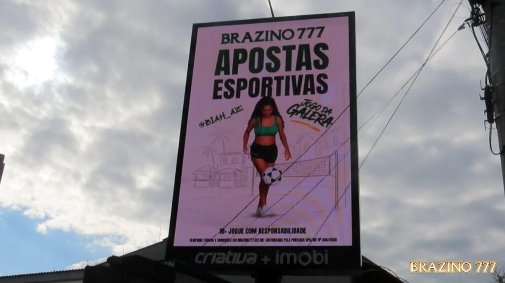 Campanha da Brazino777 ocupa cidades brasileiras com peças de mídia OOH