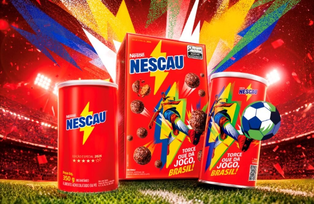 Nescau apresenta edição limitada com visual temático voltado ao futebol