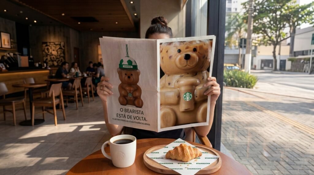 Starbucks relança Bearista no Brasil com edição inspirada no universo esportivo