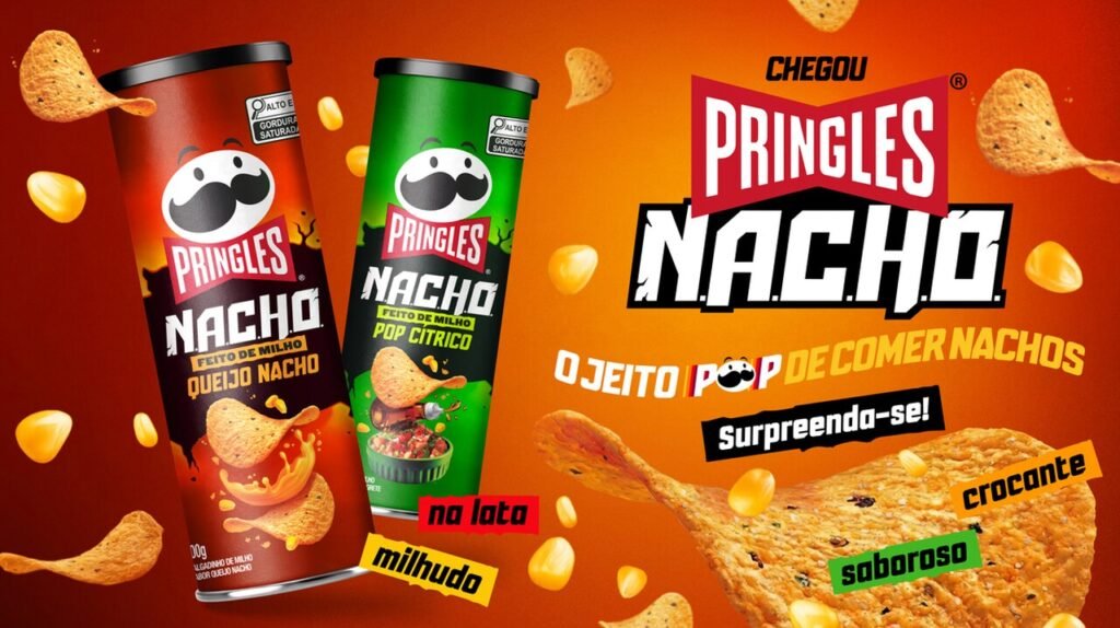 Pringles lança linha de nachos e estreia em nova categoria de snacks no Brasil