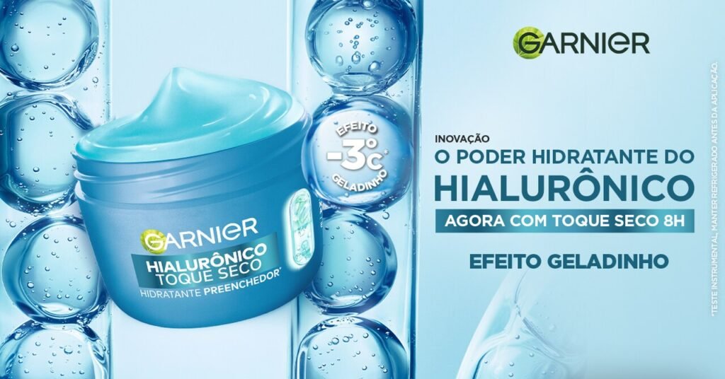 Garnier amplia linha Toque Seco com hidratante facial que reduz a temperatura da pele