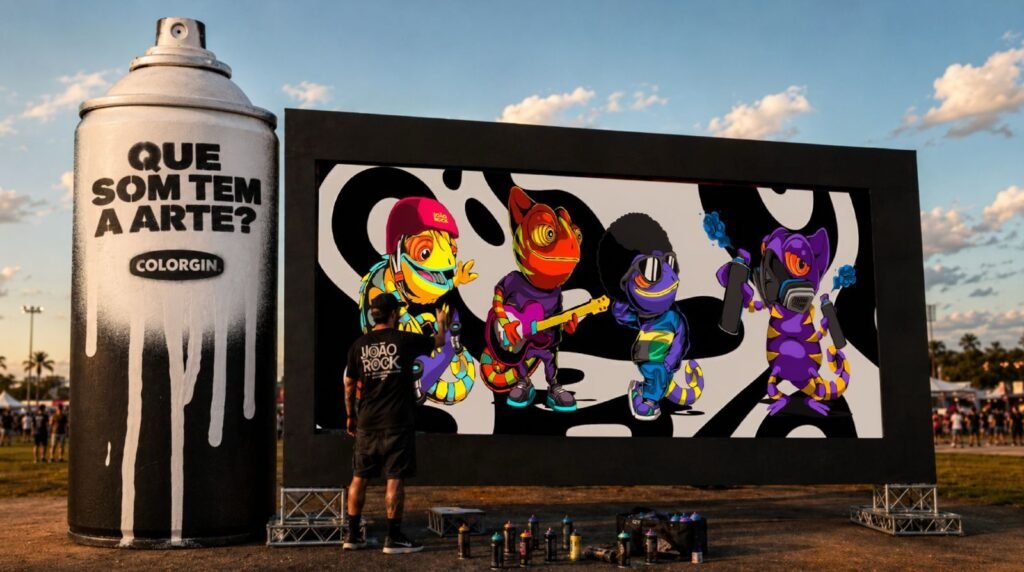 Colorgin estreia no João Rock com mural interativo e experiências criativas