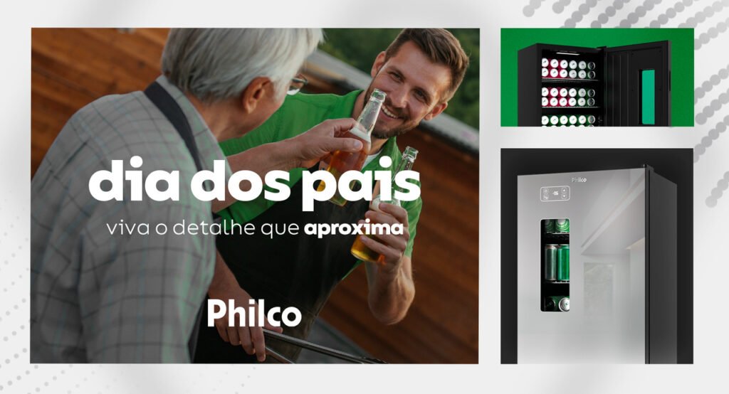 Philco une futebol e relações familiares em campanha de Dia dos Pais