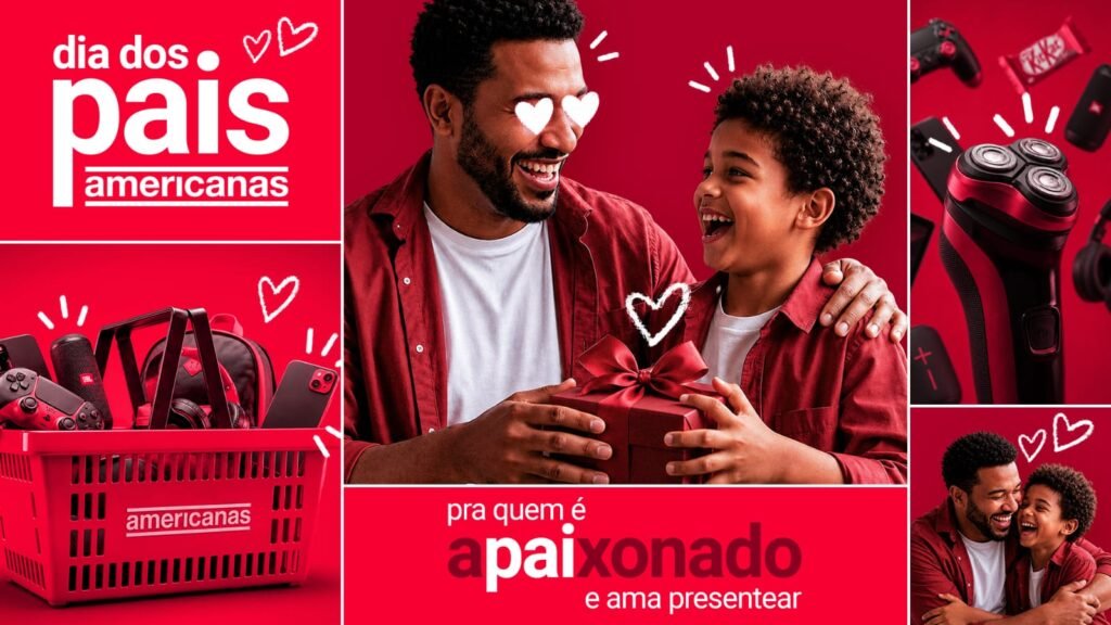 Americanas lança campanha de Dia dos Pais com foco em personalização e omnicanalidade
