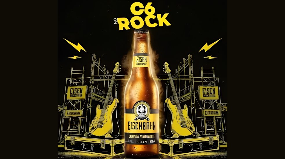 Eisenbahn patrocina o C6 no Rock 2026, no Parque Ibirapuera, e promove a Rota do Rock em bares de São Paulo e Santo André.