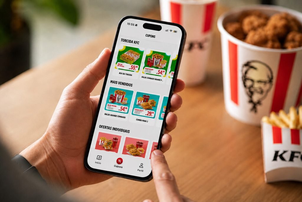 KFC transforma aplicativo em canal de relacionamento e supera 100 mil usuários após relançamento