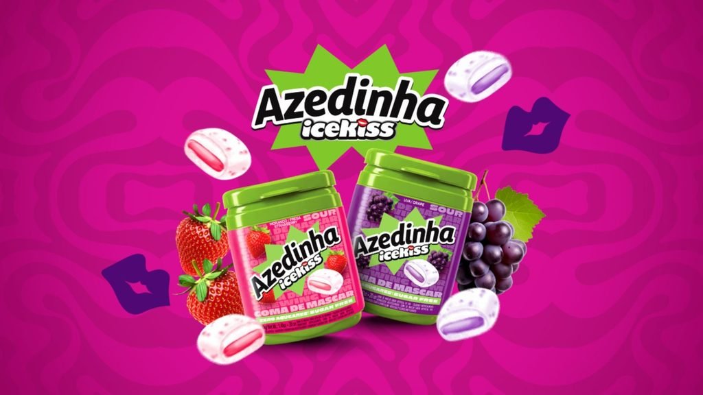 Icekiss amplia linha Azedinha com novas gomas de mascar zero açúcar