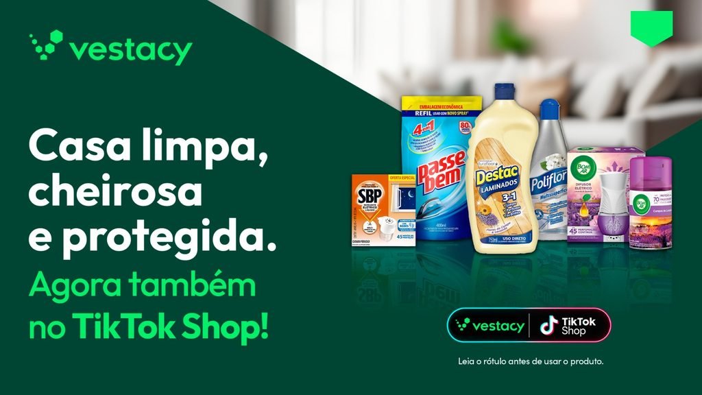 Vestacy estreia no TikTok Shop Brasil com Bom Ar, SBP e outras marcas