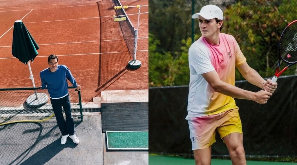 Roger Federer e João Fonseca se encontram em evento da On em São Paulo