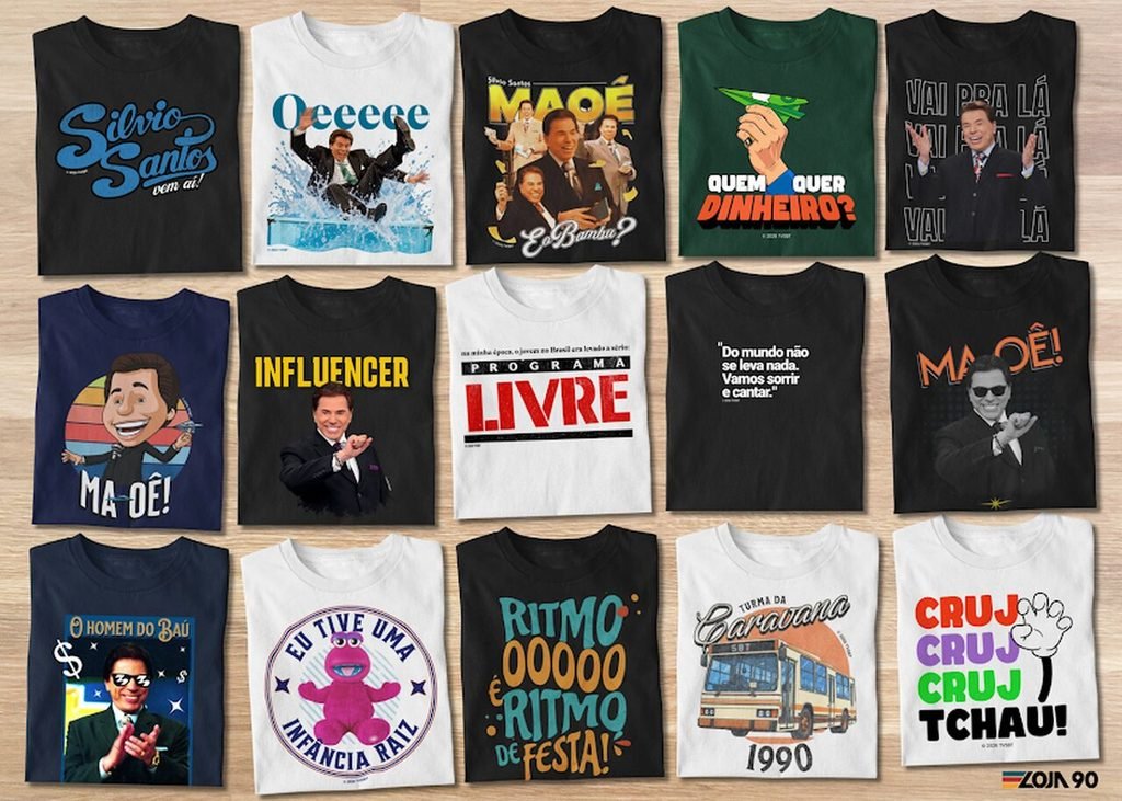 SBT e Loja 90 lançam coleção de camisetas com bordões de Silvio Santos